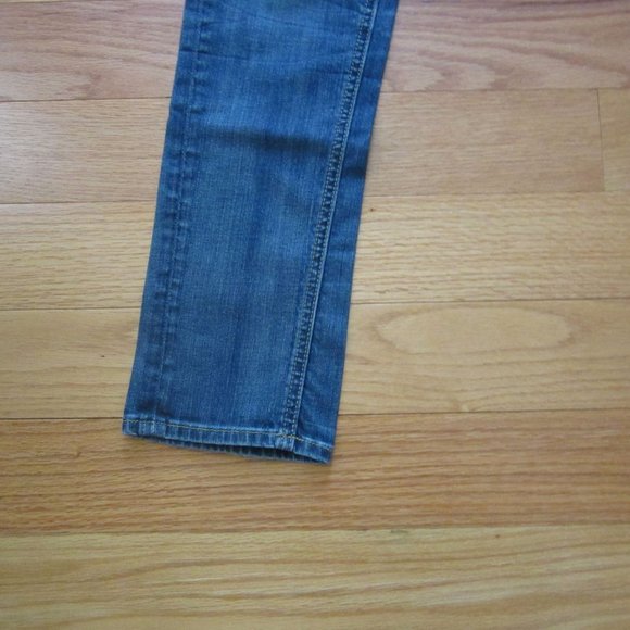 BE Rocks for Express Slightly Distressed Light Blue Denim Skinny Jeans in Size 6 - Picture 2 of 6